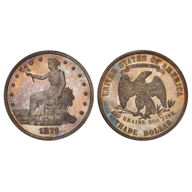 1879 T$1 Trade Dollar PCGS PR65 (CAC)