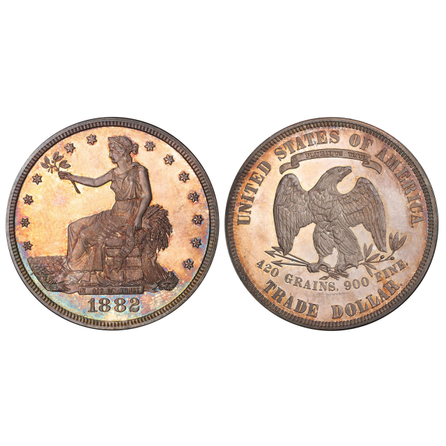 1882 T$1 Trade Dollar PCGS PR65 (CAC)
