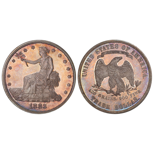1883 T$1 Trade Dollar PCGS PR65 (CAC)